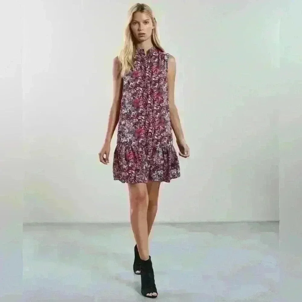 REISS Vali Ditsy Print Dress - Picture 2 of 7